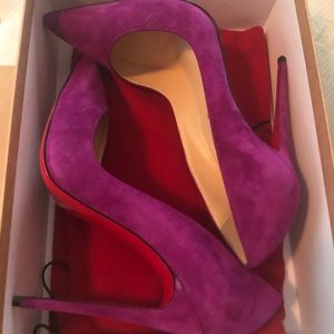 Christian Louboutin So Kate 120 Velour Pumps